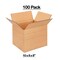 100 Pack Heavy Duty Multi Depth Cardboard Boxes for Moving Storage and Shipping 10 x 8 x 8 Inch